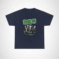 SUM 41 Band Graphic Tee - Stylish and Comfortable for Music Lovers Navy colour