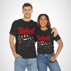 Slipknot band t-shirt featuring iconic band design, perfect for heavy metal fans