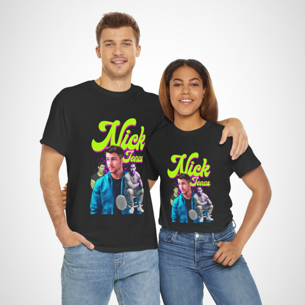 Nick Jonas Pop Art Vintage Graphic T-shirt for music fans