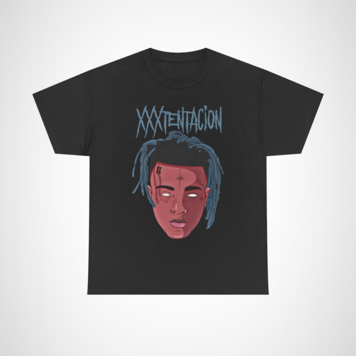 XXXTentacion Artistic Graphic Tee showing unique design and vibrant colours Black colour