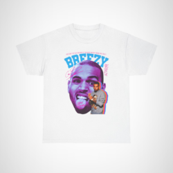 Breezy Vibes T-Shirt showcasing 'You can't be old and wise if you were never young and crazy' design. White colour