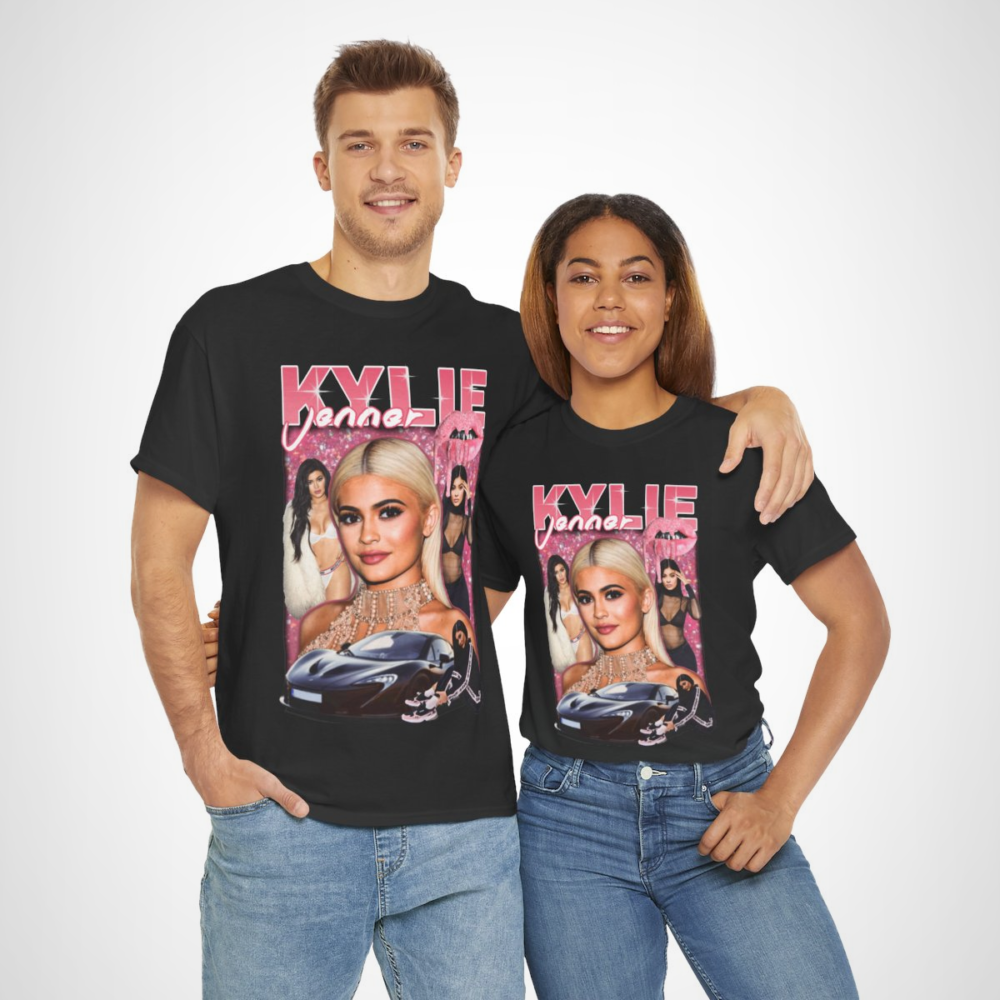 Kylie Jenner Inspired Glam T-Shirt on display