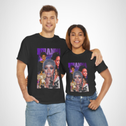 Stylish Rihanna Glamorous Collage T-Shirt showcasing iconic pop star images