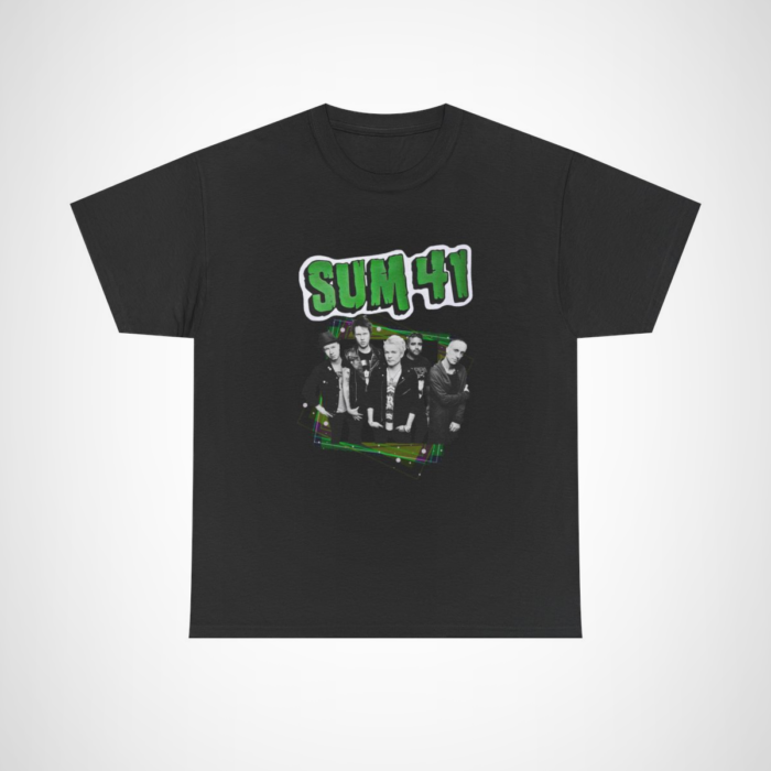 SUM 41 Band Graphic Tee - Stylish and Comfortable for Music Lovers Black colour