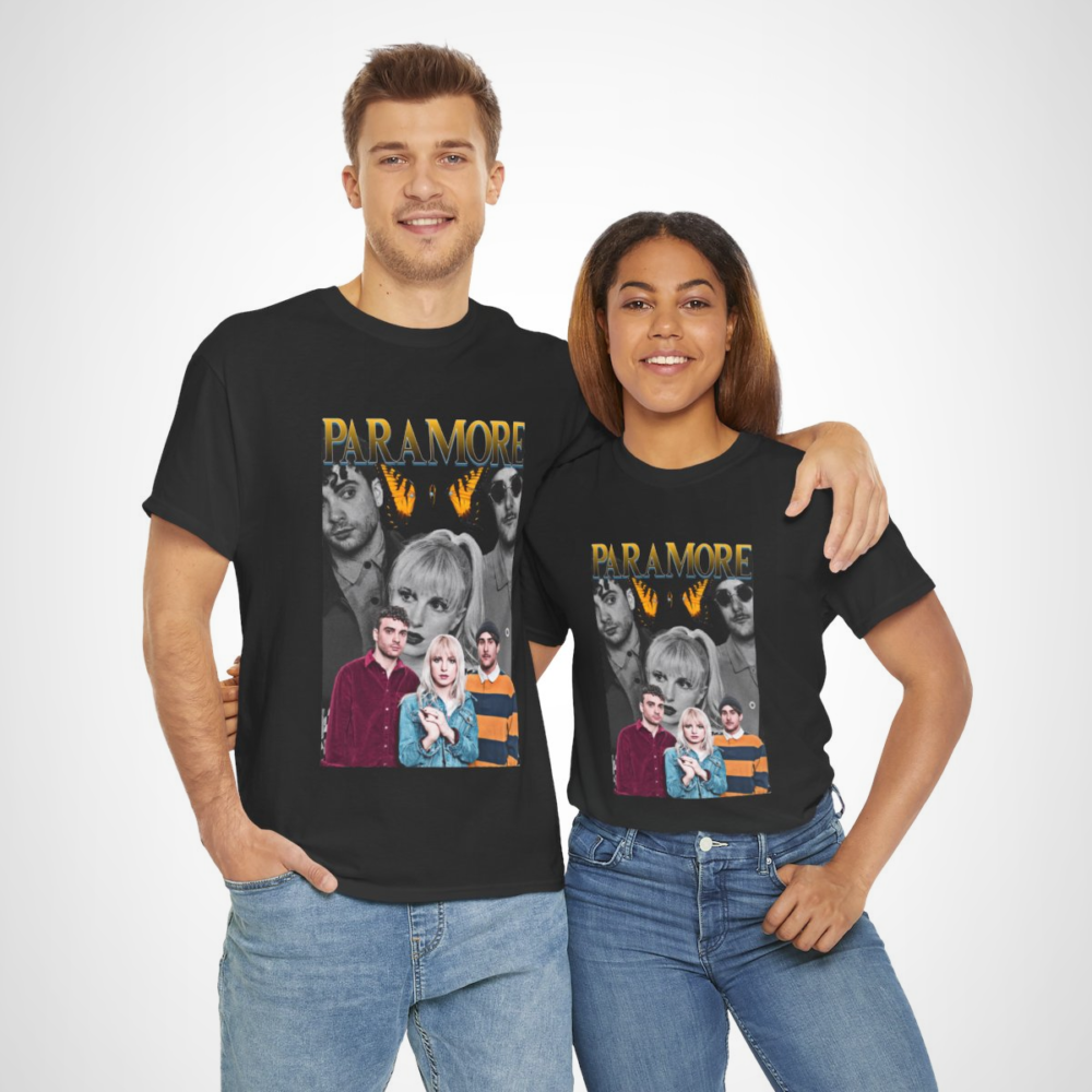 Vintage Paramore t-shirt with butterflies design, perfect for fans