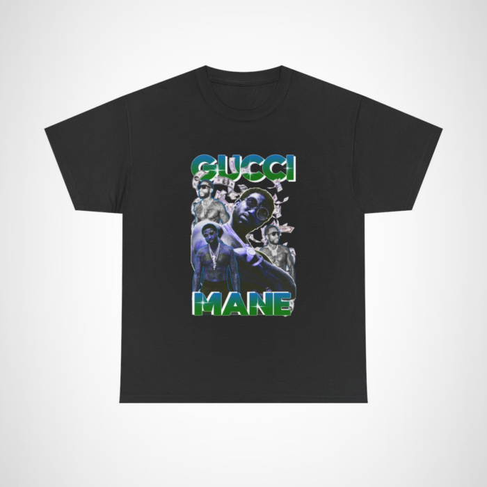 Gucci Mane Graphic Tee showcasing bold hip hop style Black colour