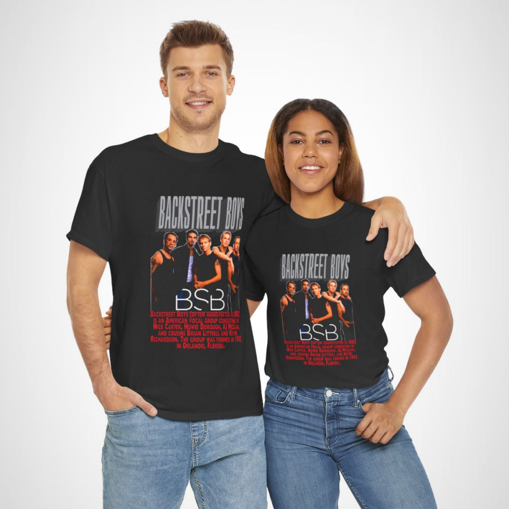 Vintage Backstreet Boys T-Shirt featuring retro design and iconic imagery