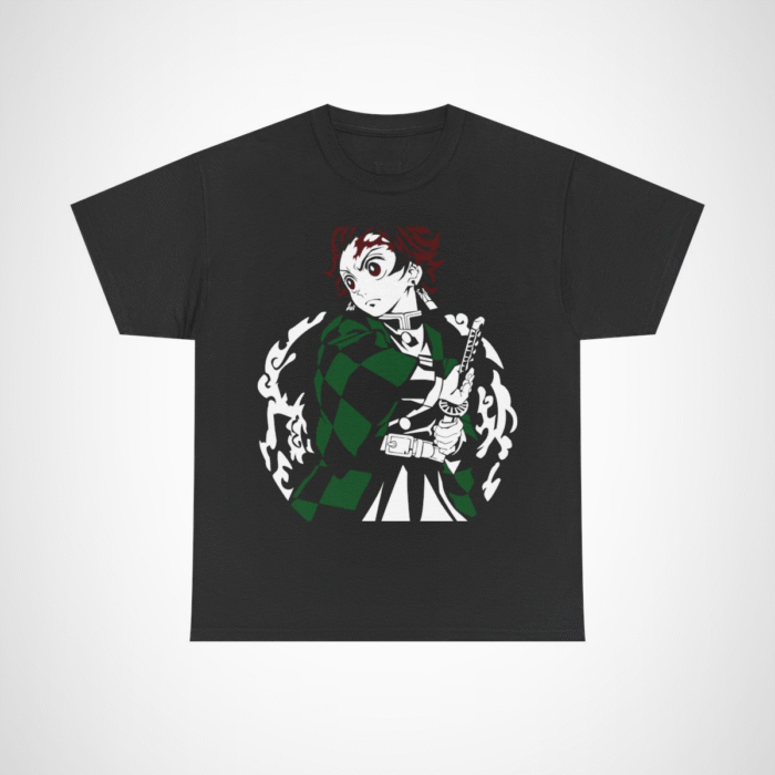 Epic Demon Slayer T-Shirt showcasing bold character design Black colour