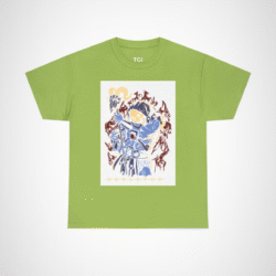 SKELETOR graphic t-shirt showcasing an intense villain design Kiwi colour