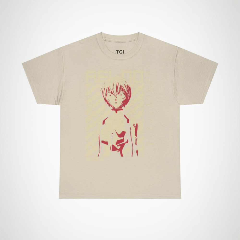 Reload with Unit-00 Character Tee for Anime Lovers Sand colour