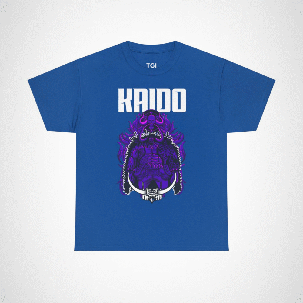 Epic Kaido T-Shirt featuring Beast King design for anime fans Royal colour