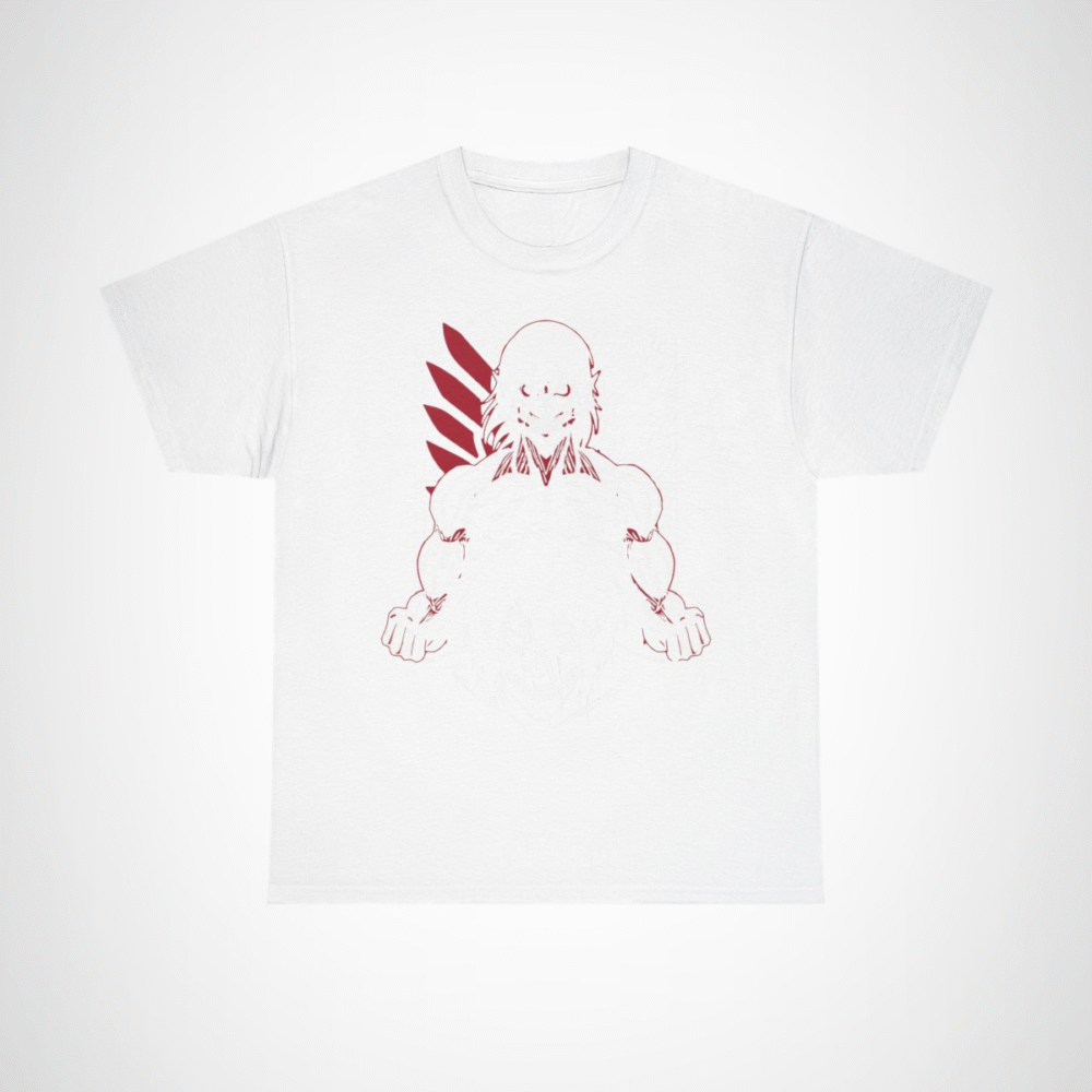 Epic Dual Faces Anime T-Shirt showcasing striking design and expressions White colour