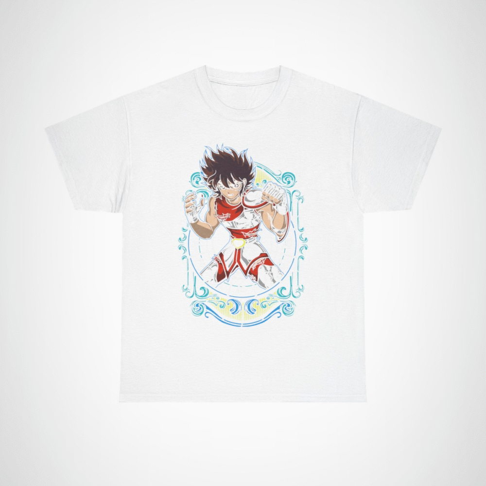 Epic Warrior Spirit T-Shirt featuring a fierce warrior illustration White colour