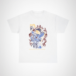 SKELETOR graphic t-shirt showcasing an intense villain design White colour