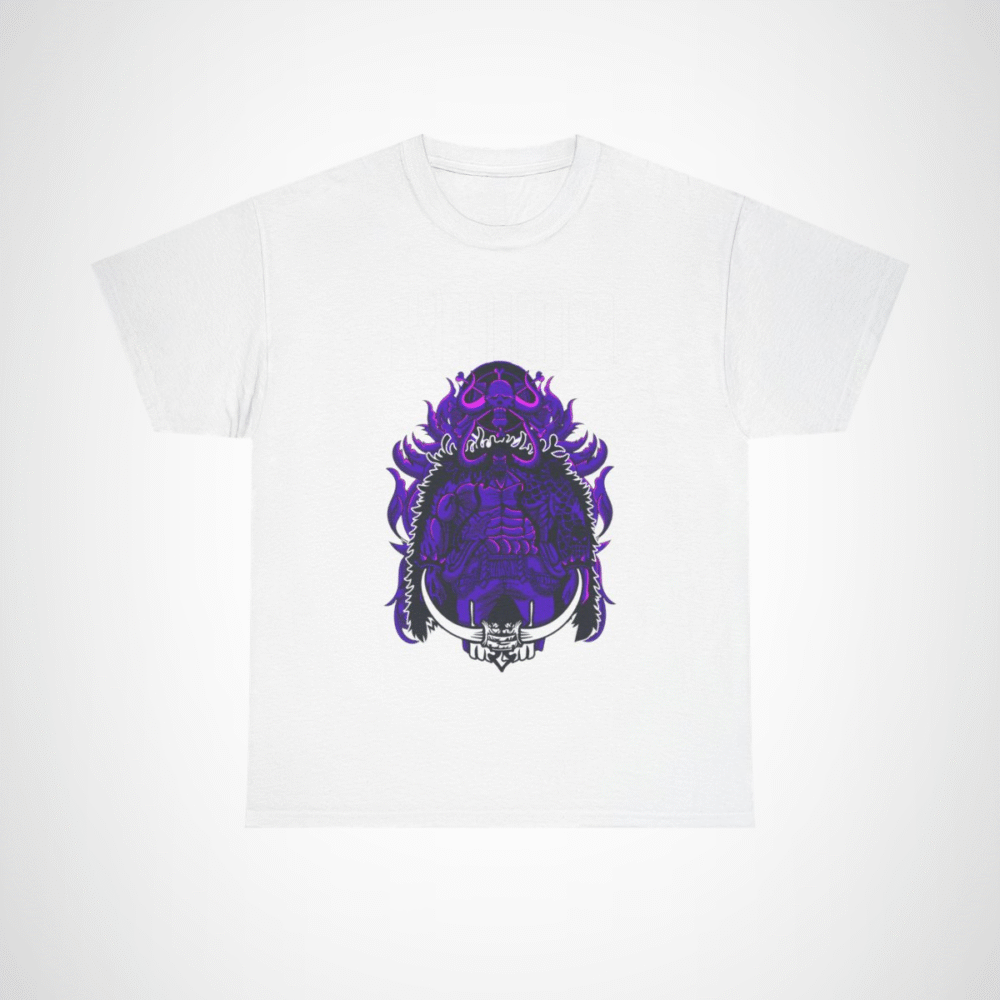Epic Kaido T-Shirt featuring Beast King design for anime fans White colour