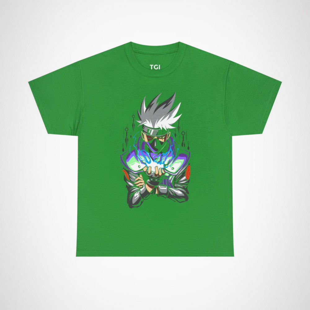 Epic Ninja Master T-Shirt featuring a powerful ninja design Irish Green colour