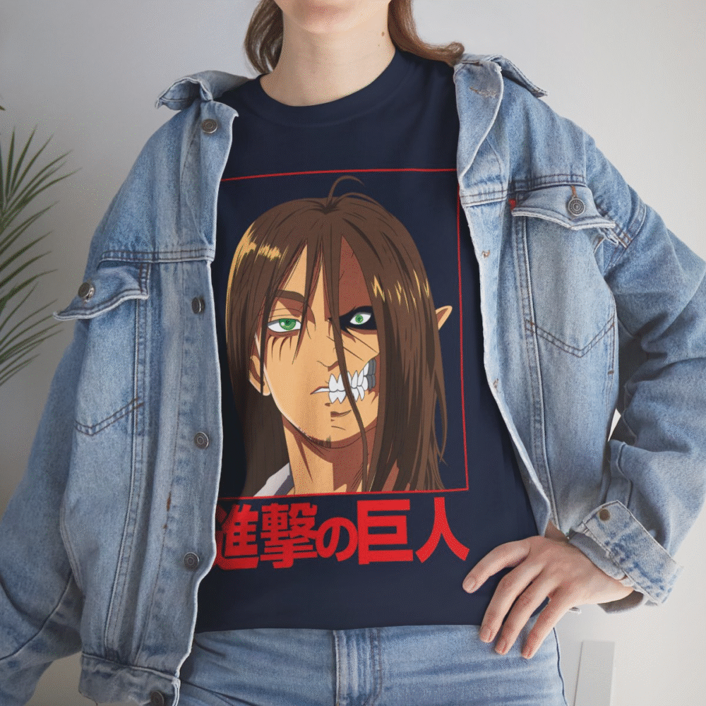 Fierce Titan Transformation Graphic Tee showcasing powerful anime character