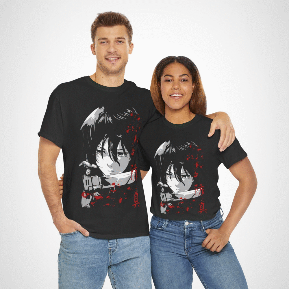 Fierce Samurai T-Shirt with bold design for anime fans
