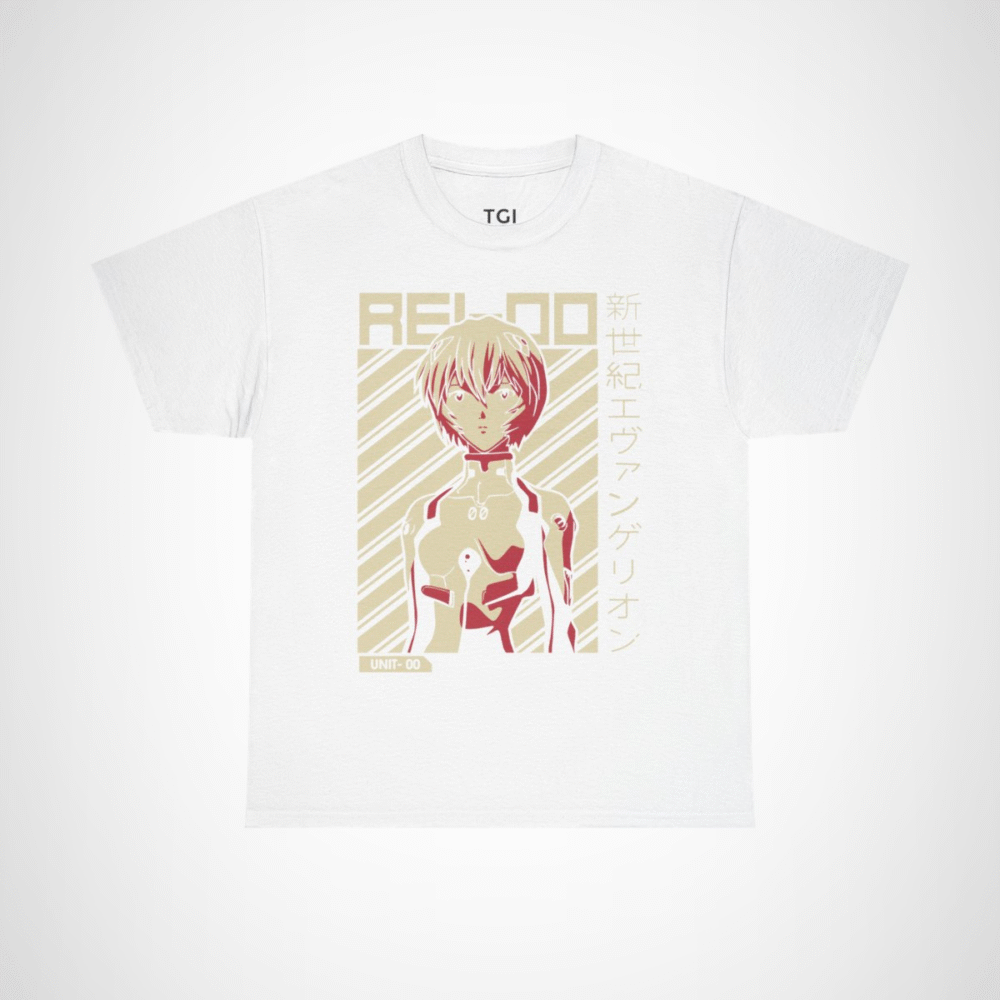 Reload with Unit-00 Character Tee for Anime Lovers White colour