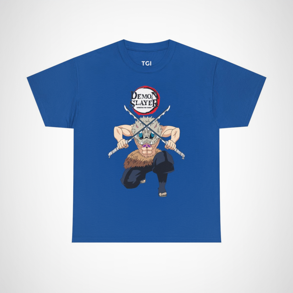 Demon Slayer Zenitsu T-Shirt showcasing artwork from Kimetsu no Yaiba Royal colour