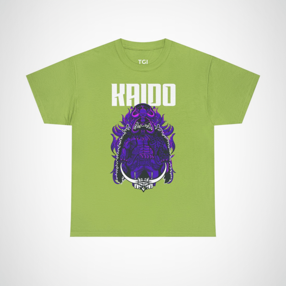 Epic Kaido T-Shirt featuring Beast King design for anime fans Kiwi colour