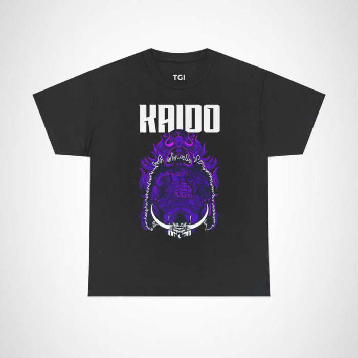 Epic Kaido T-Shirt featuring Beast King design for anime fans Black colour