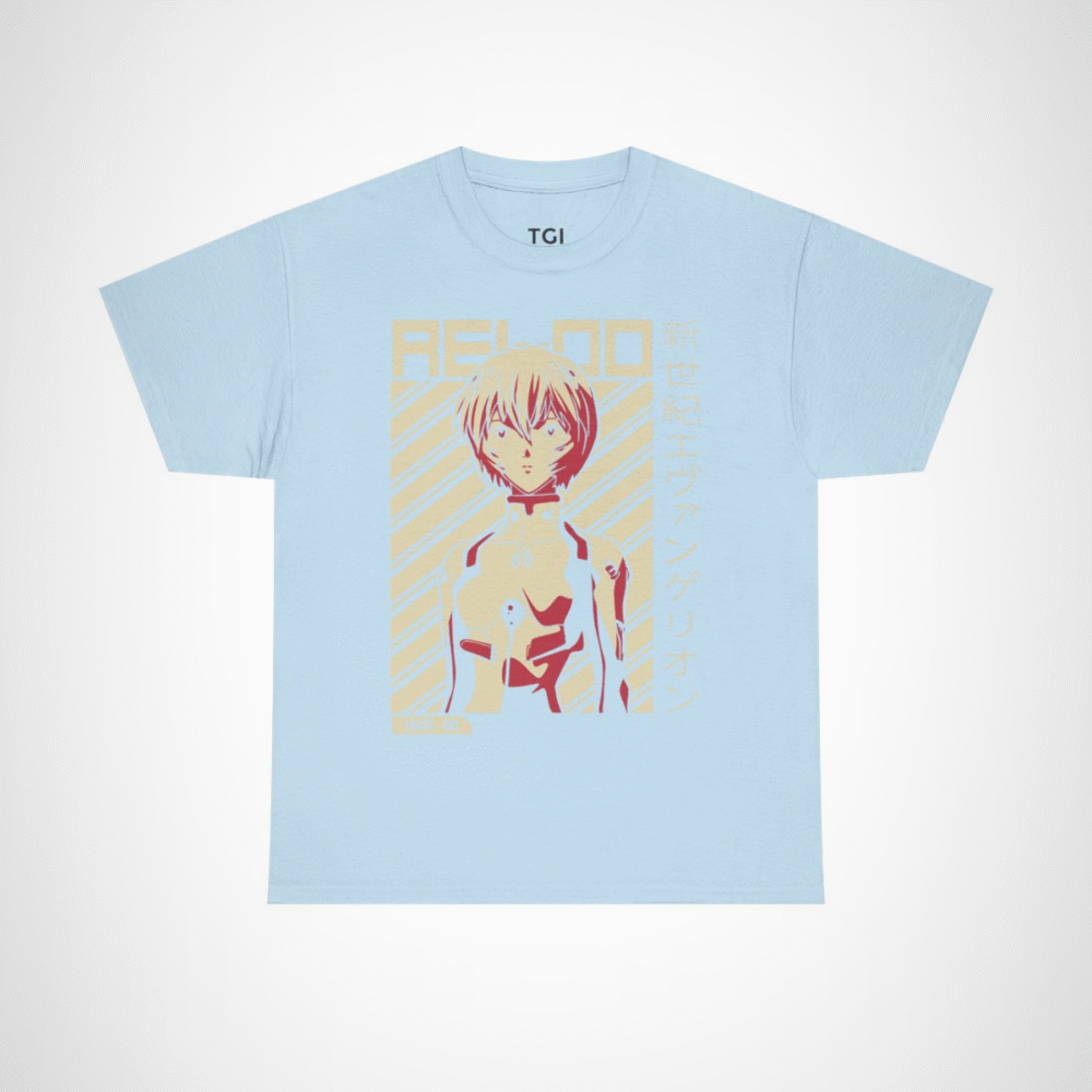 Reload with Unit-00 Character Tee for Anime Lovers Light Blue colour