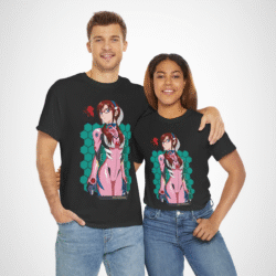 Mari Makinami Neon Genesis Evangelion inspired t-shirt design