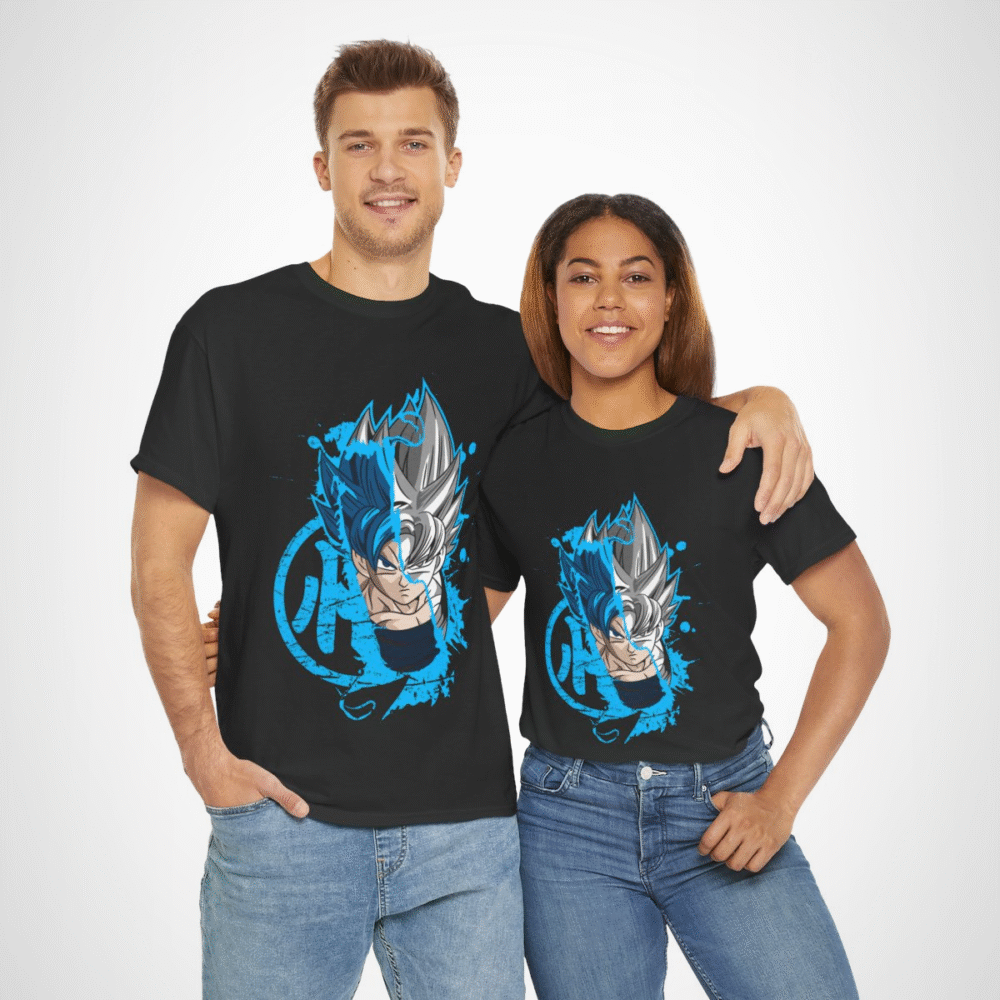 Ultra Instinct Fusion T-Shirt with Saiyan Showdown design