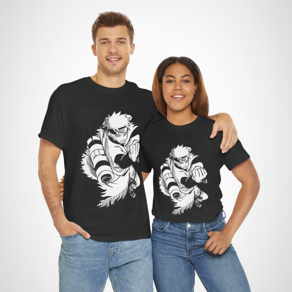 Epic Ninja Adventure T-Shirt featuring an action-packed anime character