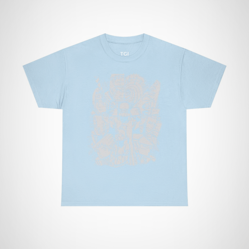 Unique Naruto Character T-Shirt from Tee Gift Ideas for Anime Fans Light Blue colour