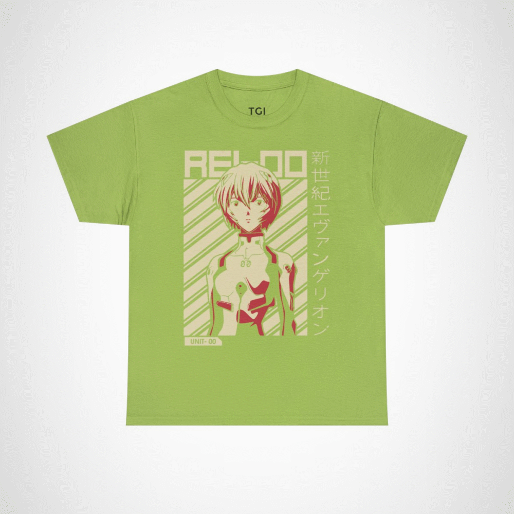 Reload with Unit-00 Character Tee for Anime Lovers Kiwi colour
