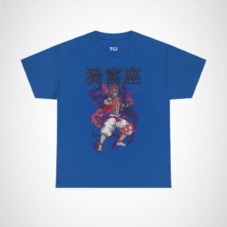Mystical Warrior Graphic Tee with vibrant colors and intricate design Royal colour