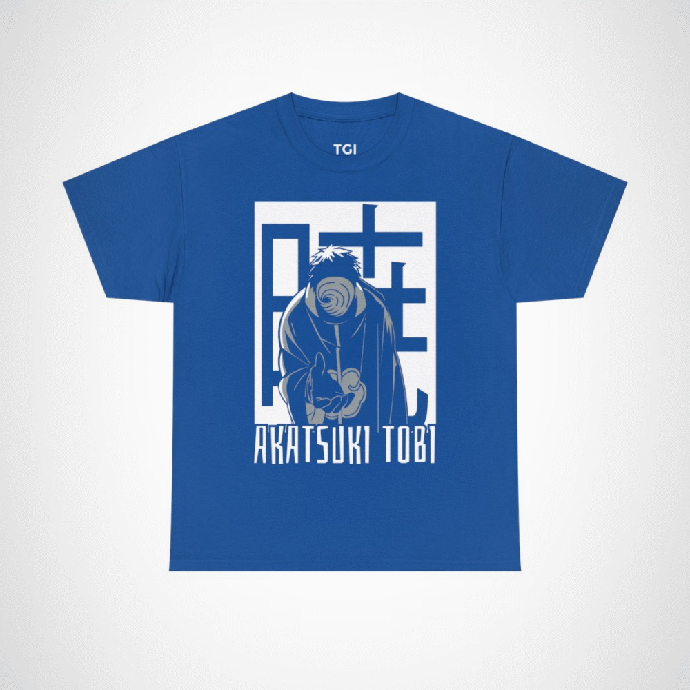 Akatsuki Tobi Ninja Graphic Tee featuring vibrant design Royal colour