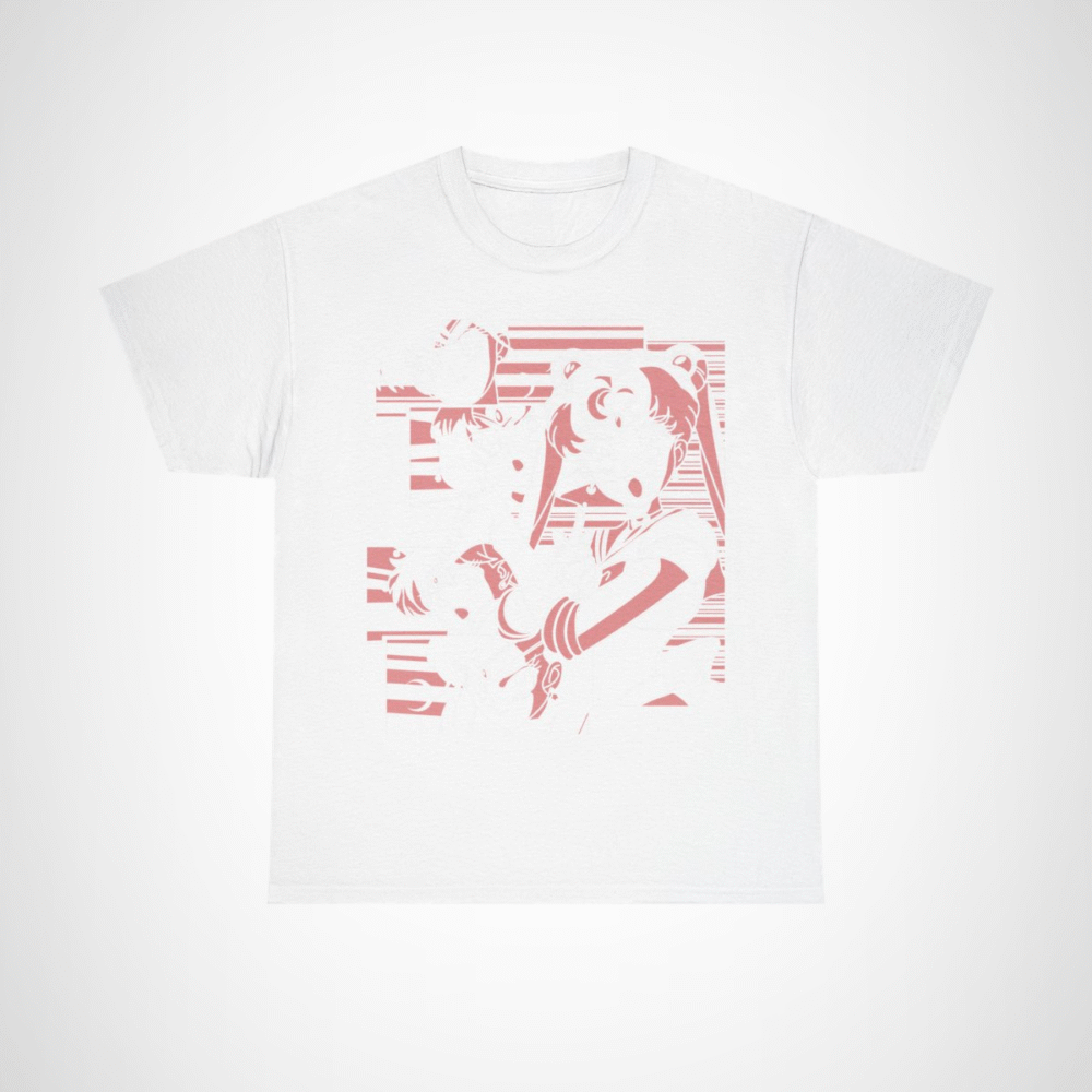 Sailor Moon & Friends Retro Graphic Tee featuring beloved characters in a nostalgic design White colour