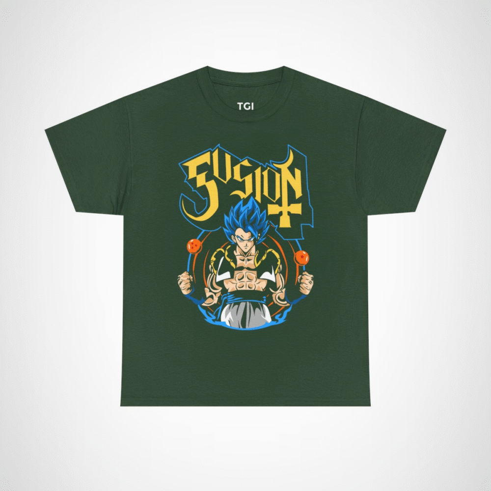 Epic Fusion T-Shirt featuring a stylish anime design for fans Forest Green colour