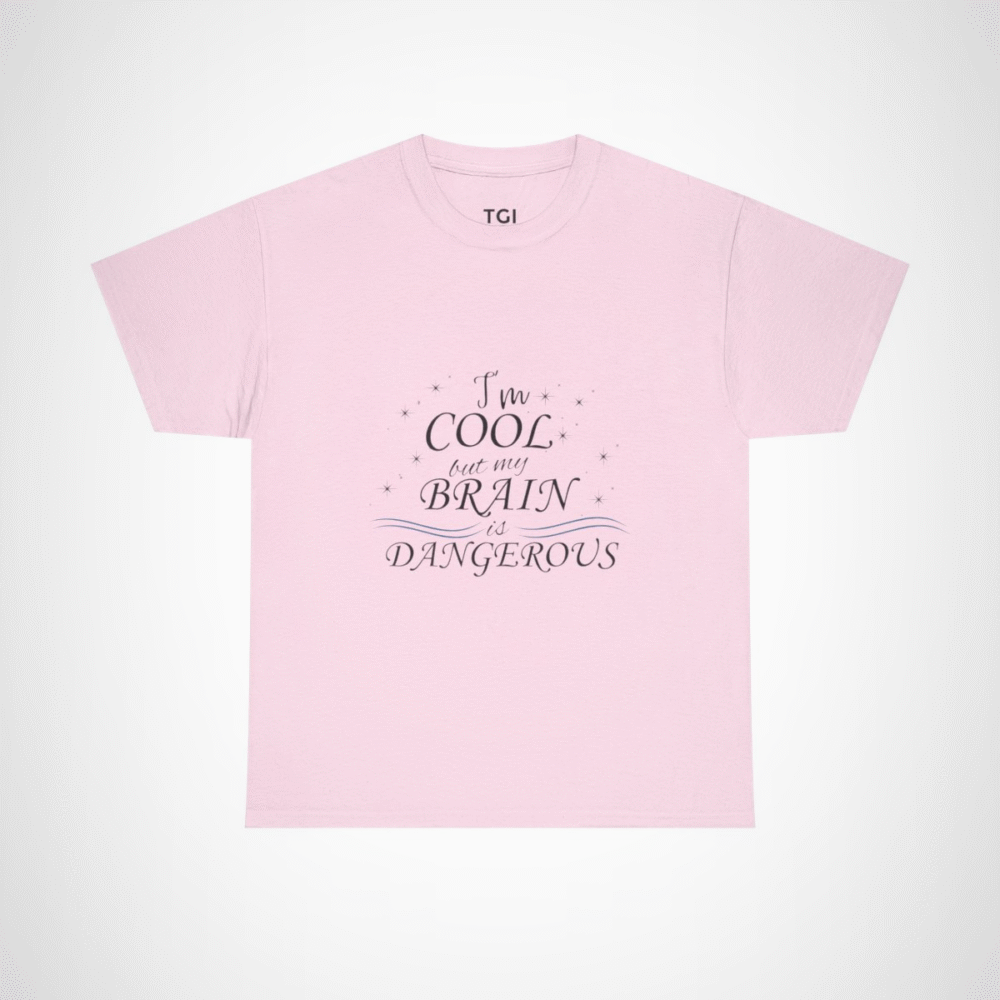 Catch Waves, Not Feelings surfing t-shirt for ocean lovers Light Pink colour