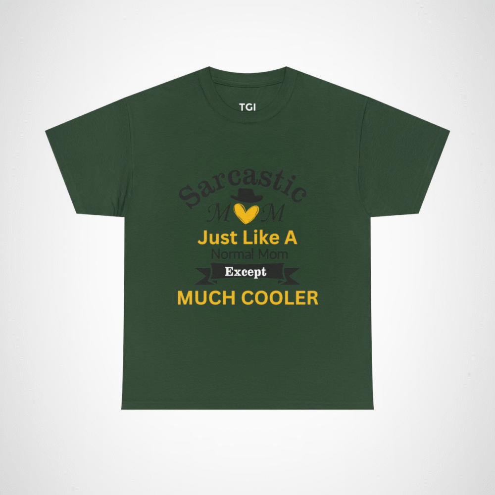 Just Like A Heart Except Much Cooler T-Shirt - playful and unique design Forest Green colour