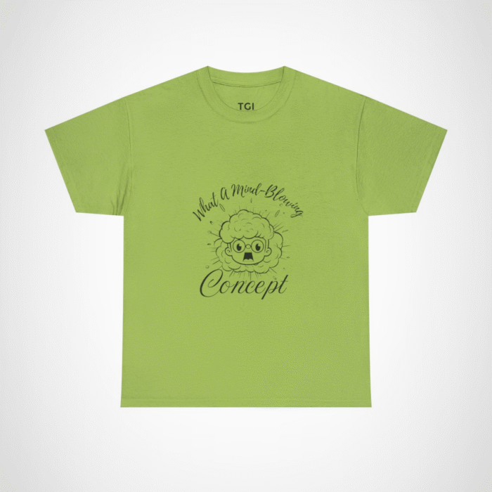 Explosive Genius Graphic Tee featuring a quirky character and vibrant design Kiwi colour