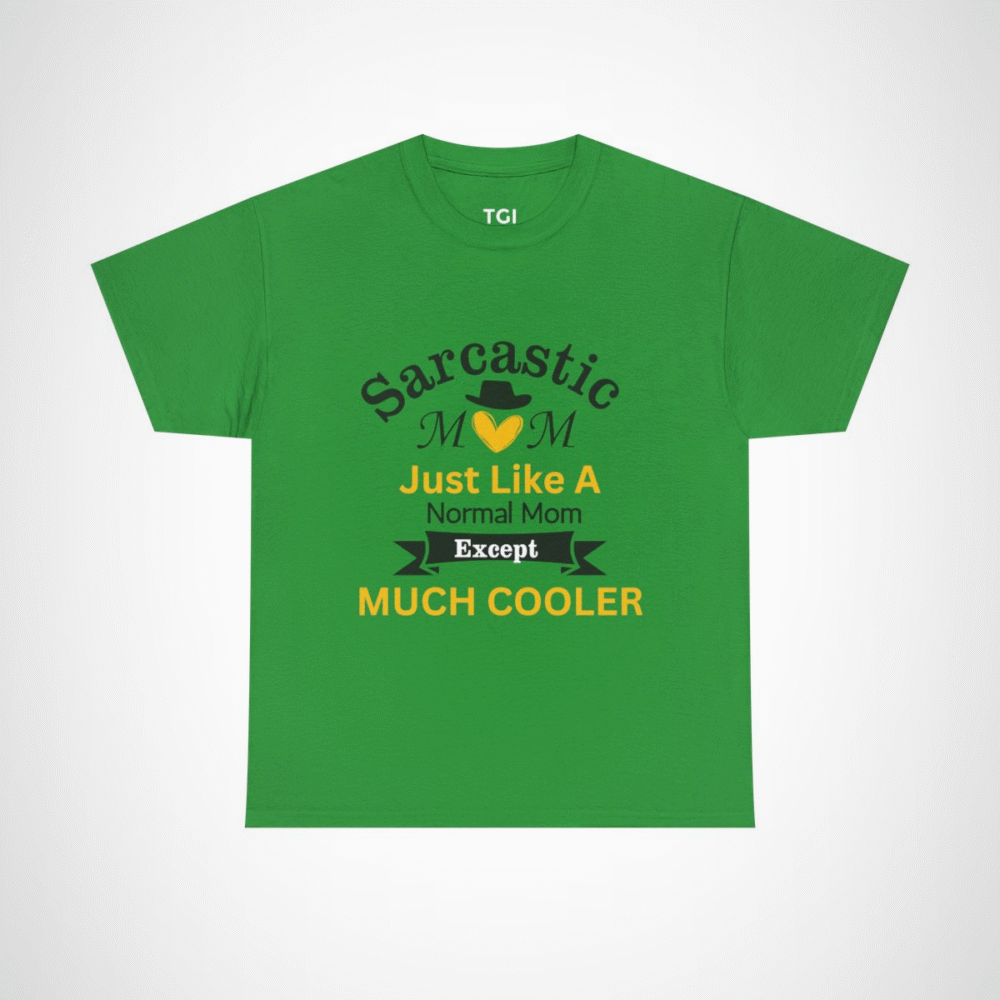 Just Like A Heart Except Much Cooler T-Shirt - playful and unique design Irish Green colour