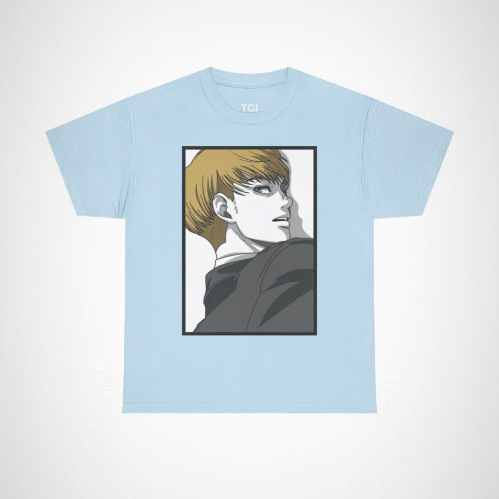 Anime Character T-Shirt - Stylish Design for Anime Fans Light Blue colour