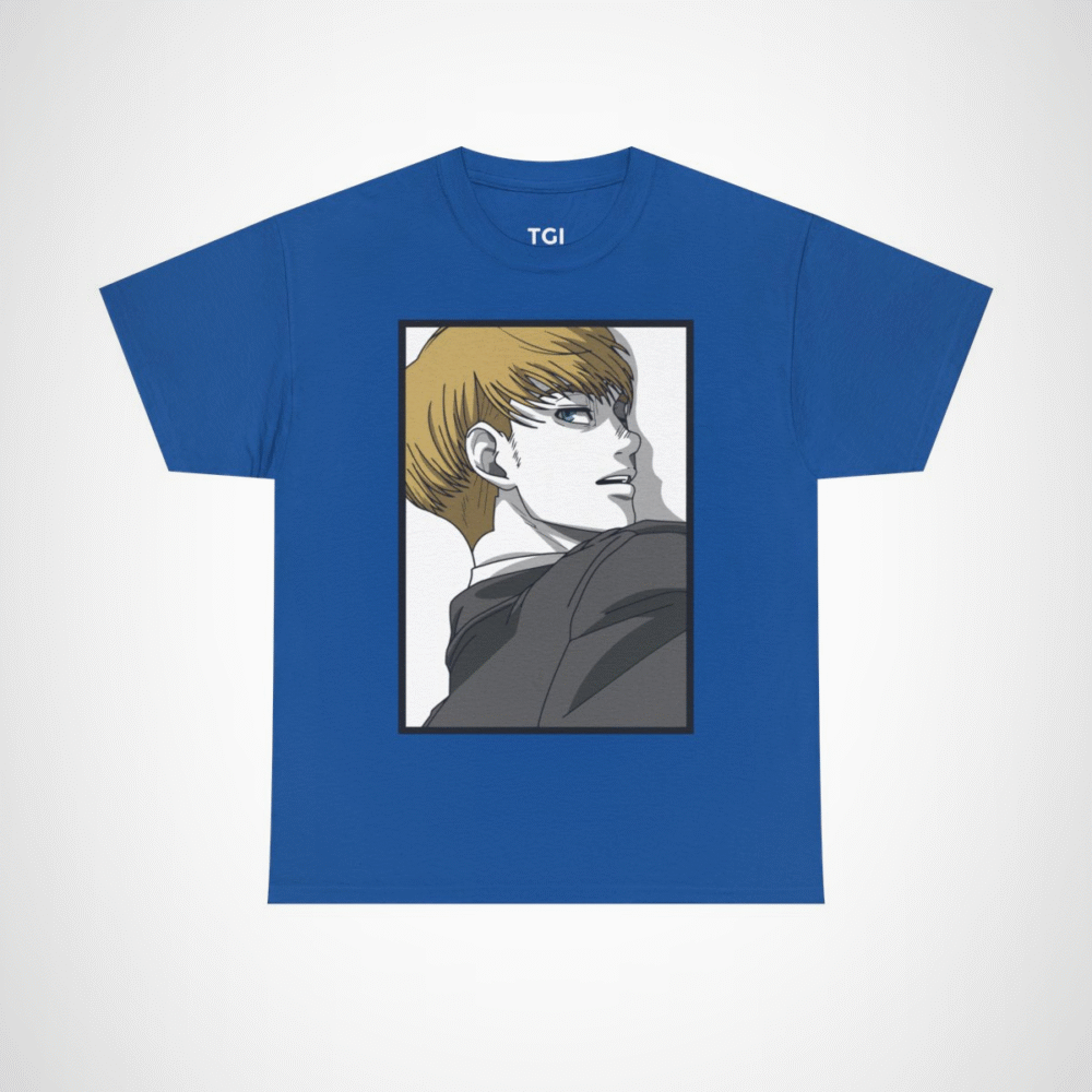 Anime Character T-Shirt - Stylish Design for Anime Fans Royal colour