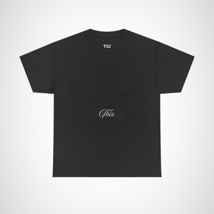 Graphic t-shirt with motivational quote Black colour