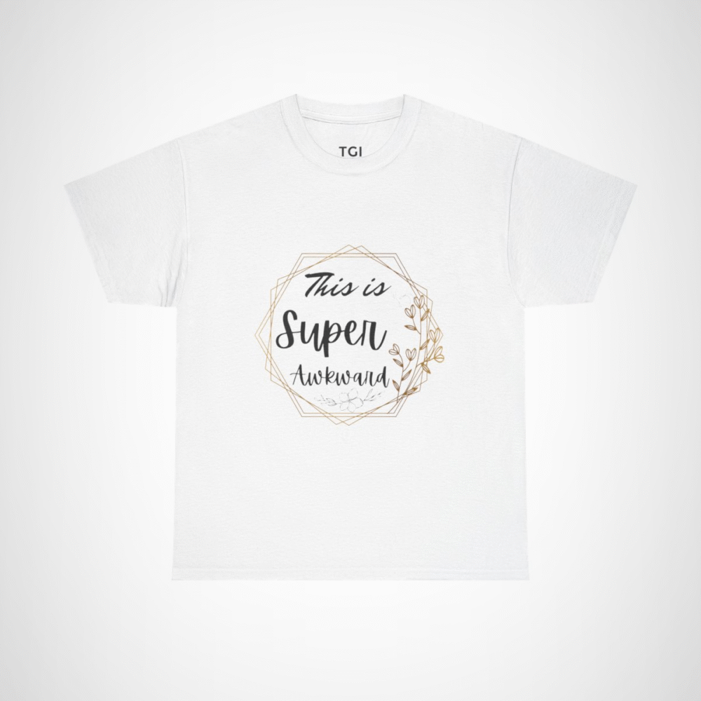Floral frame design T-Shirt for nature enthusiasts White colour