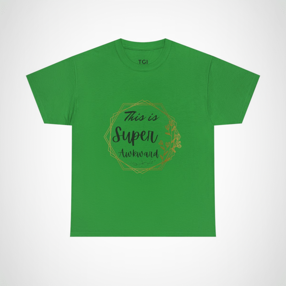 Floral frame design T-Shirt for nature enthusiasts Irish Green colour