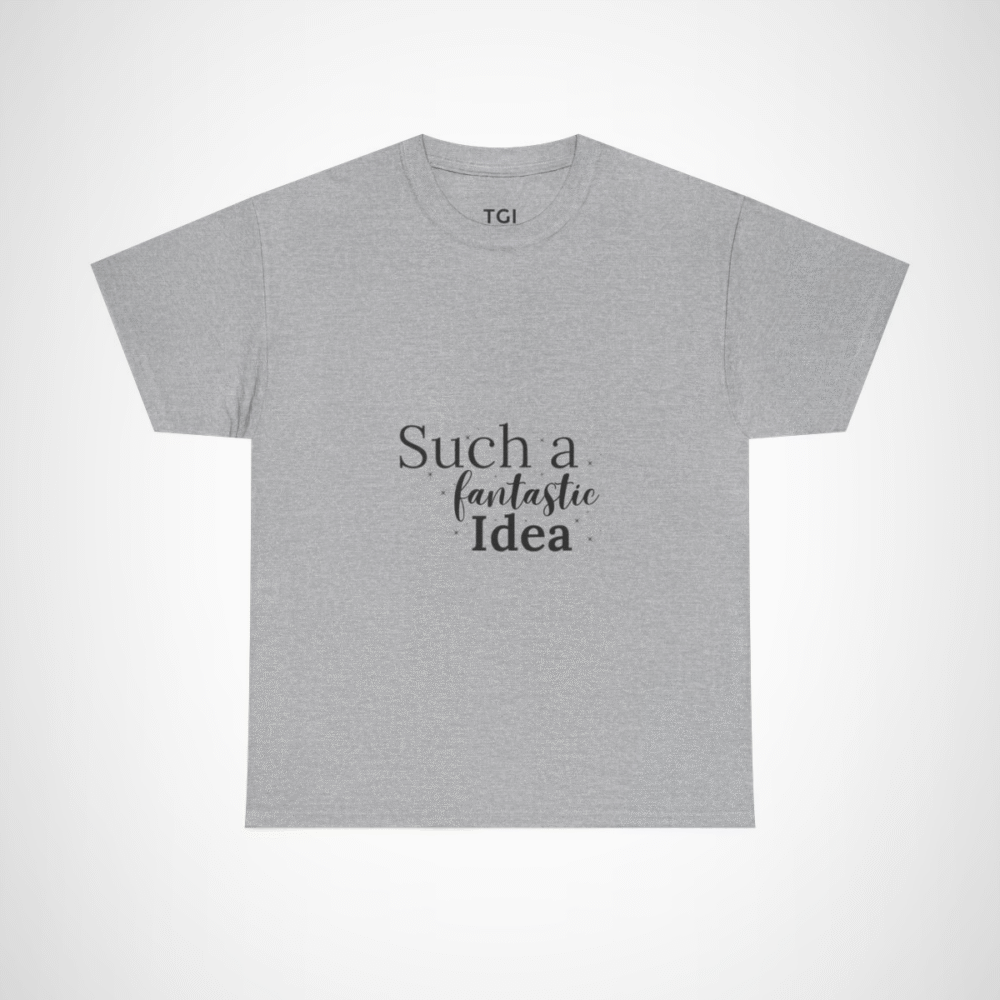 Inspirational 'Stay Fantastic' T-Shirt promoting positivity and good vibes Sport Grey colour