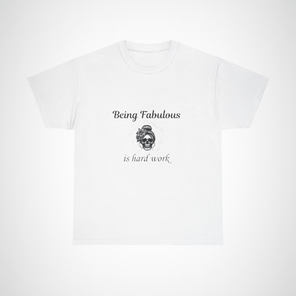 Gothic Skull and Roses Vintage T-Shirt with intricate design White colour