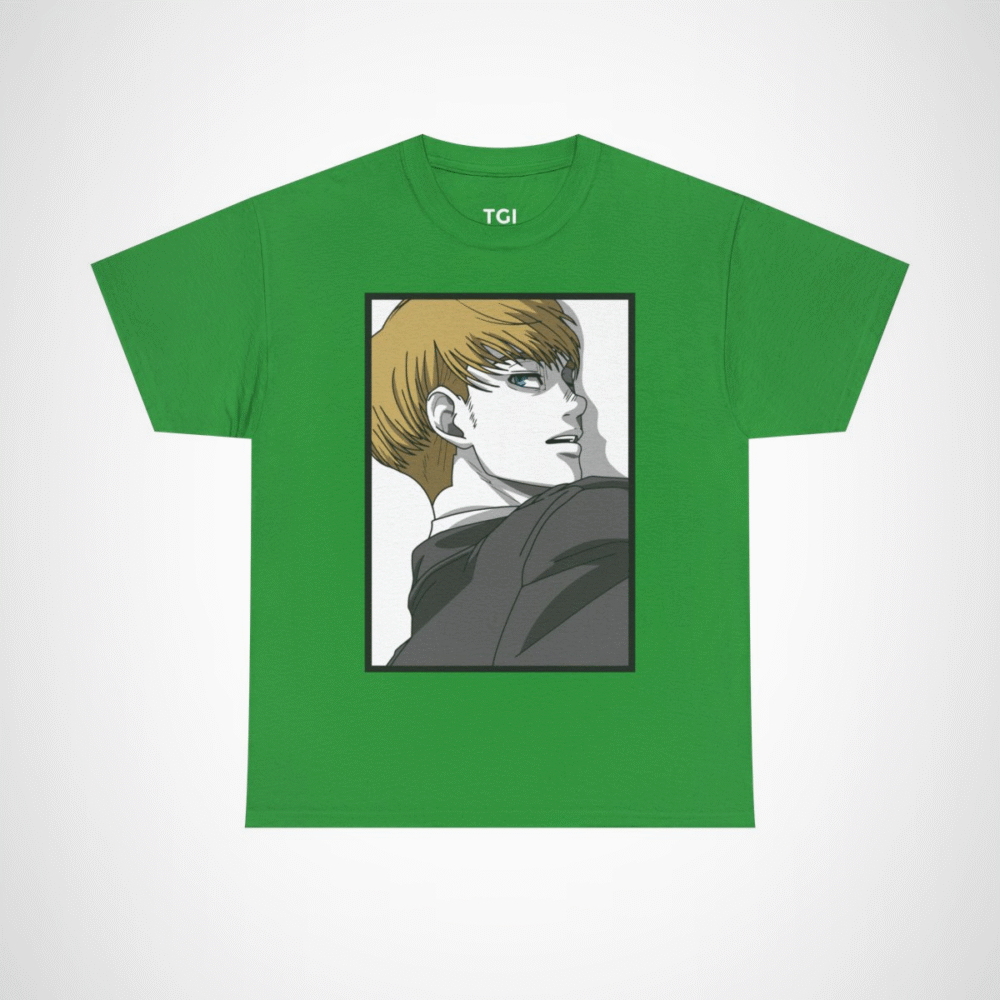 Anime Character T-Shirt - Stylish Design for Anime Fans Irish Green colour