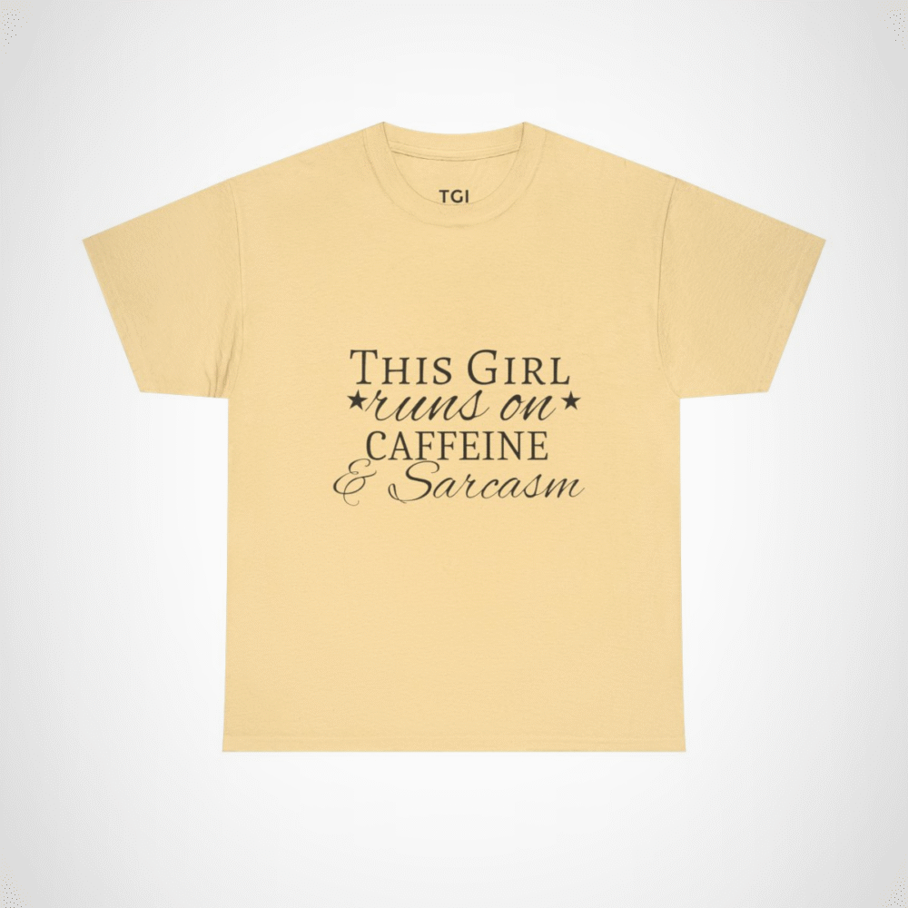 Artistic Graphic Tee for art lovers featuring a unique design Yellow Haze colour