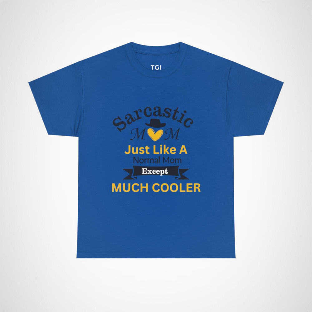 Just Like A Heart Except Much Cooler T-Shirt - playful and unique design Royal colour